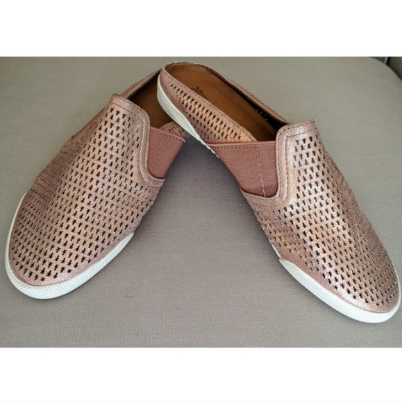 Frye Melanie dusty rose leather slides - Picture 9 of 9